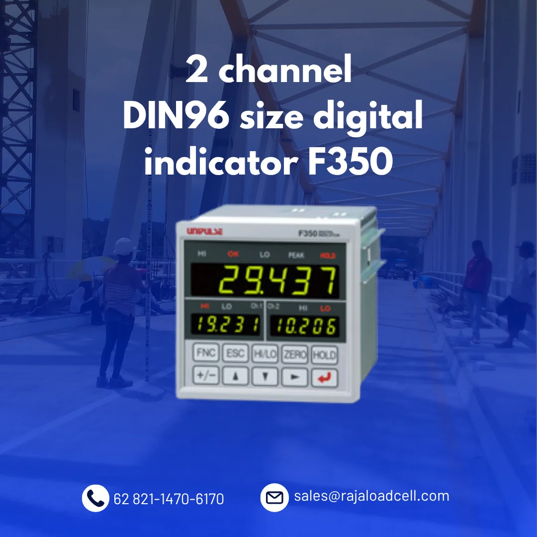2 channel input type DIN96□ size digital indicator F350