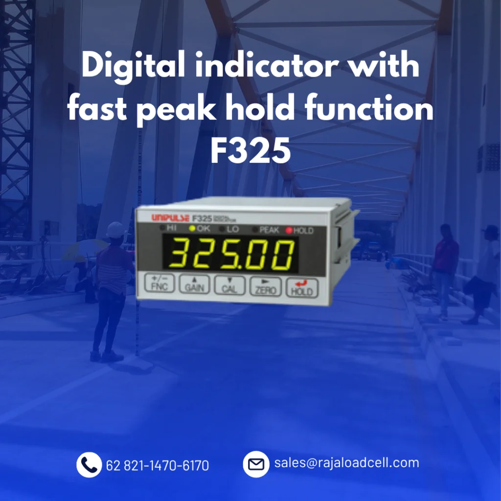 Digital indicator with fast peak hold function F325