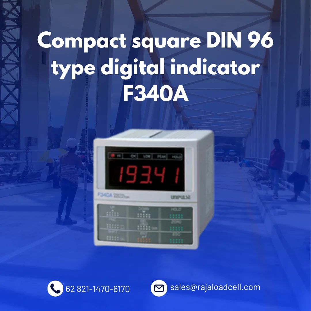 Compact square DIN 96 type digital indicator F340A