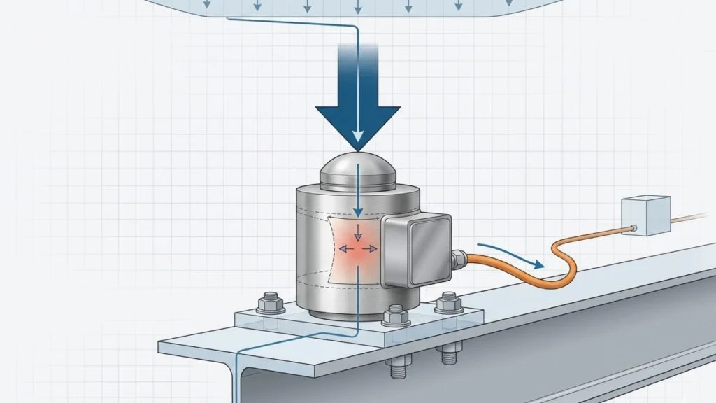 hubungan load cell mengukur tekanan dan gaya dalam sistem industri