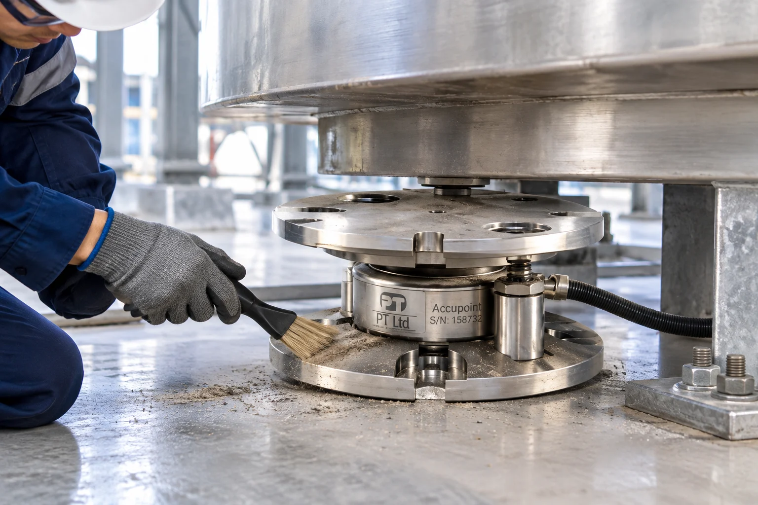 Load cell silo tahan getaran