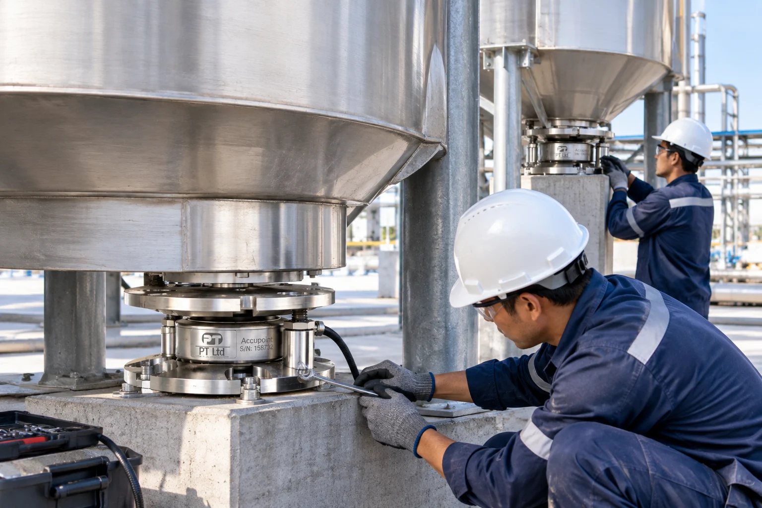 Load cell silo tahan getaran