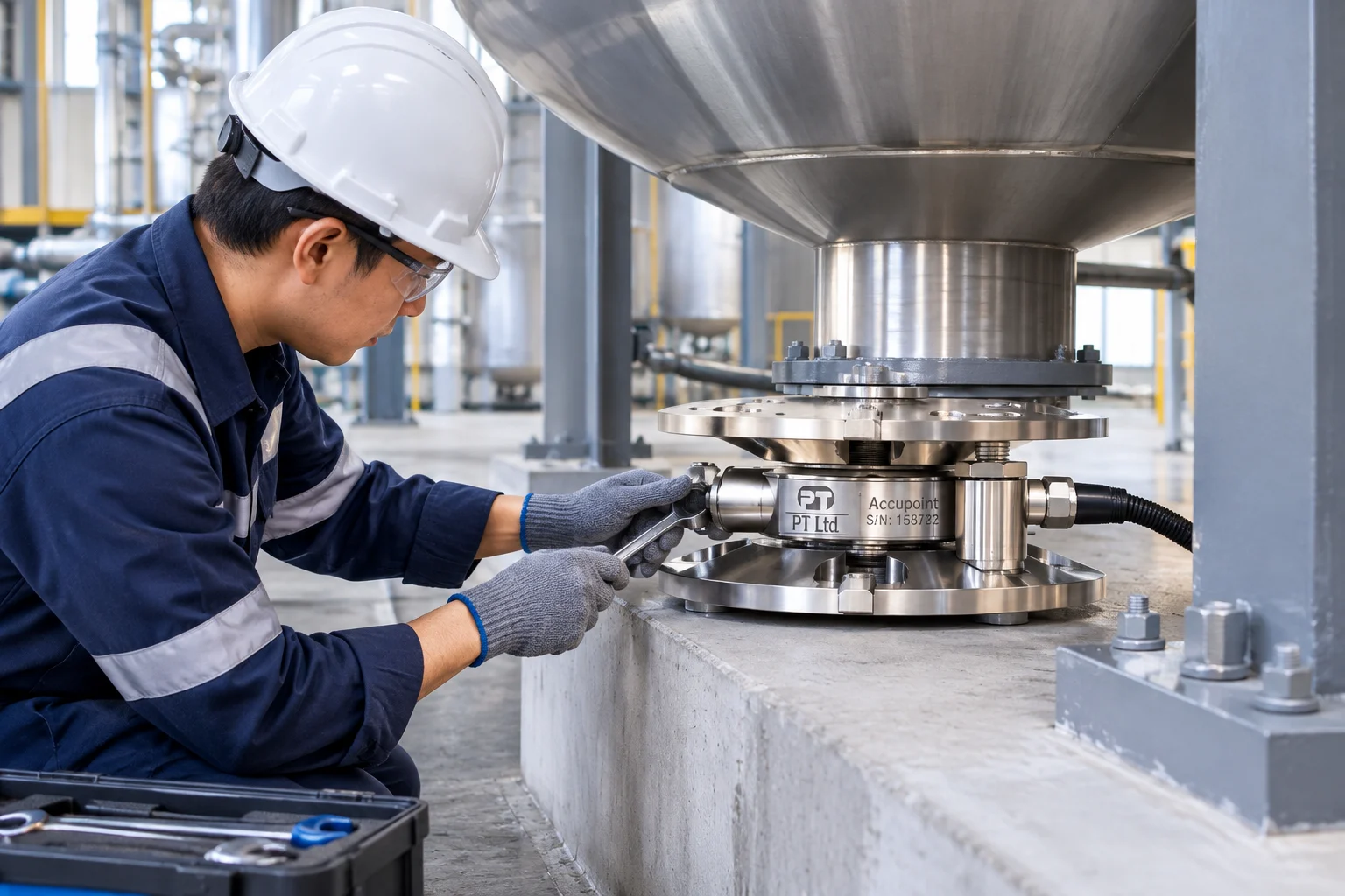 Maintenance rutin load cell silo