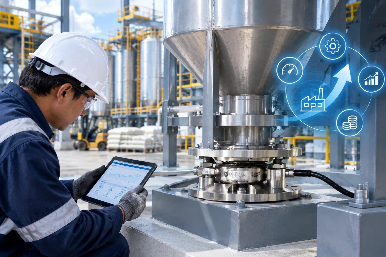 Keuntungan menggunakan load cell pada silo