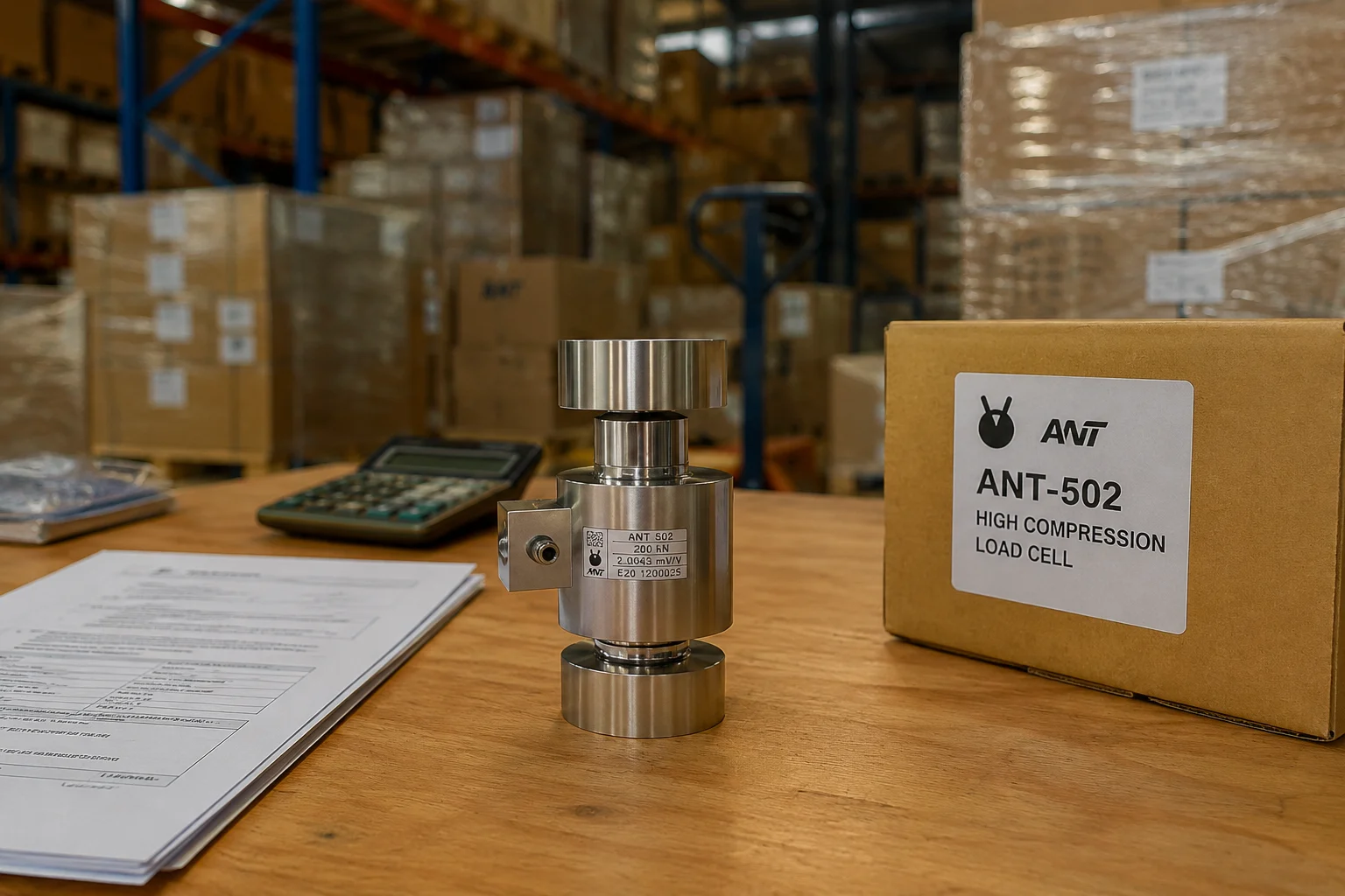 Distributor load cell compression
